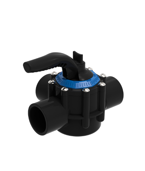 Válvula de 3 vías Inter Water con conexiones de 1.5" - 2" - Imagen 2