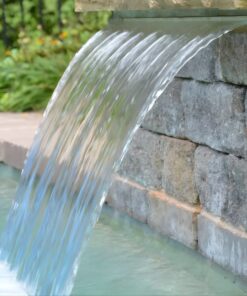 Alternative view of Cascada tipo natural con led removible de 12" / labio 1.5" / conexión trasera 1.5" / 12 VCD