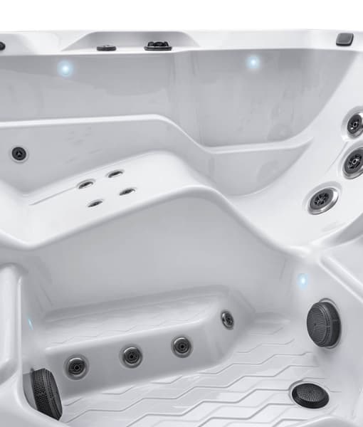 Spa para exterior Hot Spot modelo Relay con capacidad de 6 personas y gabinete color Almond - Imagen 7