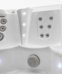 Spa para exterior Limelight modelo Flair con capacidad de 6 personas y gabinete color Coastal Gray - Imagen 5