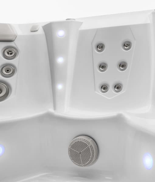 Spa para exterior Limelight modelo Flair con capacidad de 6 personas y gabinete color Coastal Gray - Imagen 5