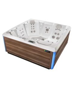 Spa para exterior Limelight modelo Flair con capacidad de 6 personas y gabinete color Coastal Gray - Imagen 3