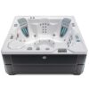 Spa para exterior Highlife modelo Vanguard con capacidad de 6 personas y gabinete color Blackwood