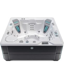 Spa para exterior Highlife modelo Vanguard con capacidad de 6 personas y gabinete color Blackwood