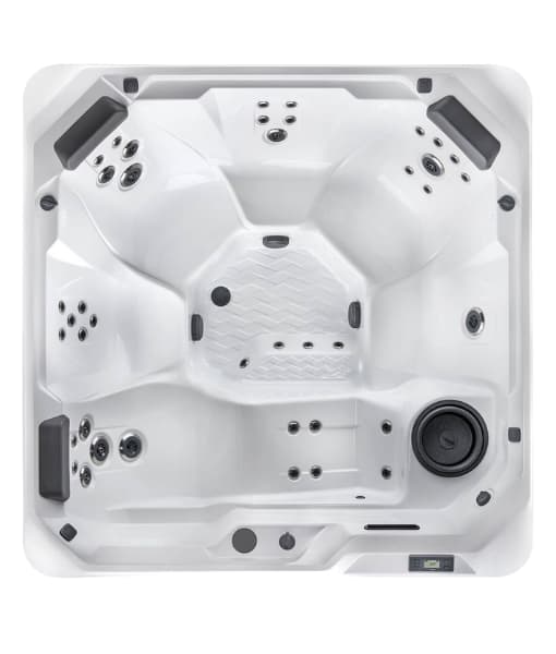 Spa para exterior Hot Spot modelo Relay con capacidad de 6 personas y gabinete color Almond - Imagen 2