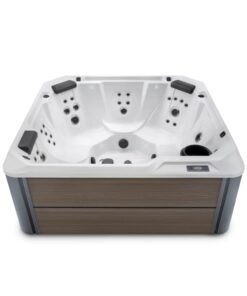 Spa para exterior Hot Spot modelo Relay con capacidad de 6 personas y gabinete color Havana