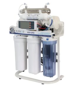 Alternative view of Sistema de osmosis inversa de 6 etapas con ultravioleta Purikor capacidad de 600 GPD