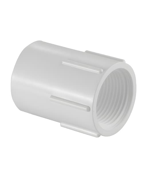 Adaptador Inter Water en PVC (ASTM) cedula 40 con conexiones en 0.75" cementar y rosca hembra