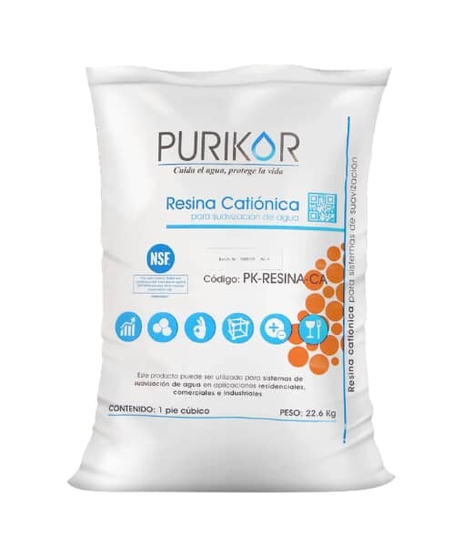 Resina cationica Purikor de 22.6 kg