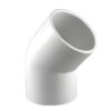 Codo de 45 grados Inter Water en PVC (ASTM) cedula 40 con conexiones en 2" cementar