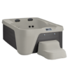 Spa para exterior Freeflow Azure Premiere con capacidad de 4 personas y gabinete color blanco / cafe