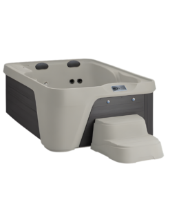 Spa para exterior Freeflow Azure Premiere con capacidad de 4 personas y gabinete color blanco / cafe
