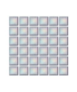 Mosaik- Mosaico color gris tornasol 2 x 2