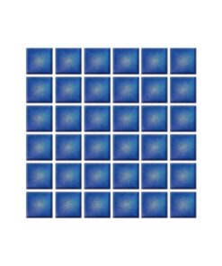 Mosaik- Mosaico color azul tornasol 2 x 2