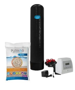 Filtro de zeolita Purikor con valvula automatica por demanda PKVF27D y tanque de 12" x 48" con capacidad de 2 ft3