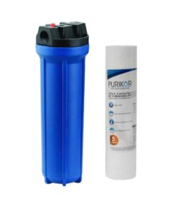 Filtro Purikor de primera etapa para toda la casa, conexiones de 1.5"