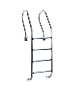Escalera mixta de 4 peldaños para alberca marca Panda