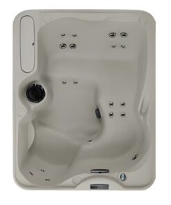 Alternative view of Spa para exterior Freeflow Azure Premiere con capacidad de 4 personas y gabinete color blanco / cafe