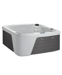 Spa para exterior Freeflow Monterey Premiere con capacidad de 7 personas y gabinete color blanco / gris oscuro