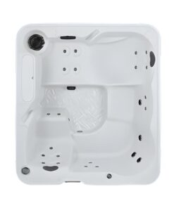 Alternative view of Spa para exterior Freeflow Excursion Premiere con capacidad de 5 personas y gabinete color blanco / cafe