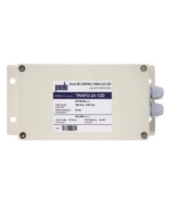 Caja de control con transformador de 24 W / 120 - 240 VCA a 12 VCD para cascadas led Panda