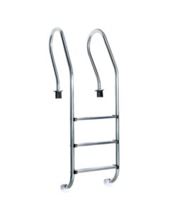 Escalera mixta de 3 peldaños para alberca marca Panda