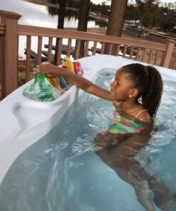 Spa para exterior Freeflow Excursion Premiere con capacidad de 5 personas y gabinete color blanco / cafe - Imagen 3