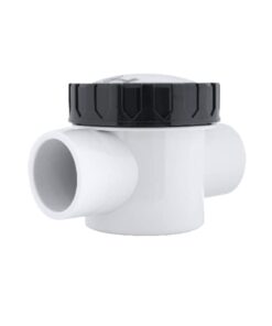 Valvula de servicio con tapa trasparente y conexiones de 1.5"