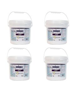 Paquete de 4 cubetas de 4 kg de dicloro granular Panda
