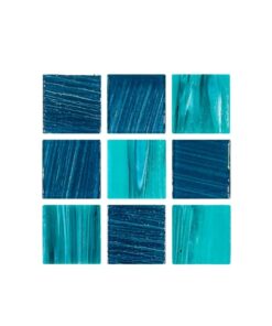 Cristalo Vitreo Luxe - Mosaico mezcla natura oscura 3.5 x 3.5