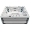 Spa para exterior Highlife modelo Grandee con capacidad de 7 personas y gabinete color Brushed Nickel