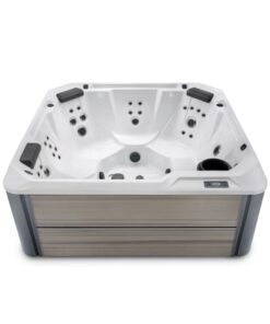 Spa para exterior Hot Spot modelo Relay con capacidad de 6 personas y gabinete color Almond