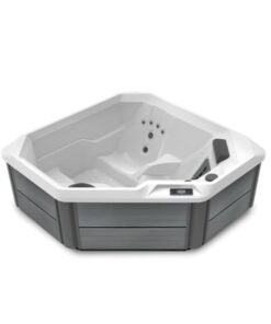 Spa para exterior Hot Spot modelo TX con capacidad de 2 personas y gabinete color Storm
