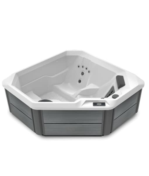 Spa para exterior Hot Spot modelo TX con capacidad de 2 personas y gabinete color Storm