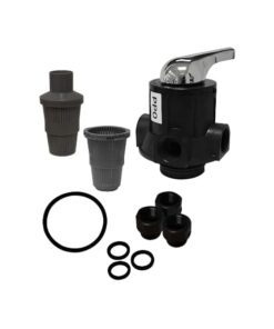 Valvula manual Aquex modelo 104 con NSF y conexiones de 1" para filtros con capacidades de 1 - 3 ft3