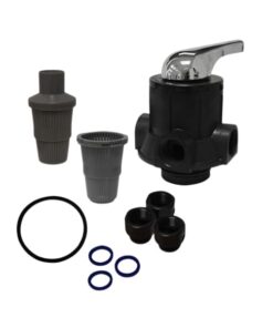 Valvula manual Aquex modelo 104 con conexiones de 1" para filtros con capacidades de 1 - 3 ft3