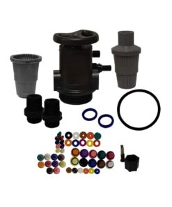 Valvula manual Aquex modelo 202 con conexiones de 3/4" para suavizadores con capacidades de 0.15 - 0.75 ft3