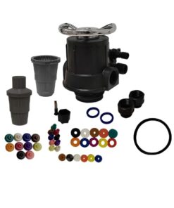 Valvula manual Aquex modelo 104 con conexiones de 1" para suavizadores con capacidades de 1 - 3 ft3