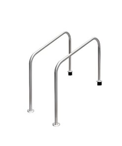Pasamanos 2 curvas 48" en acero inoxidable (1 pieza)