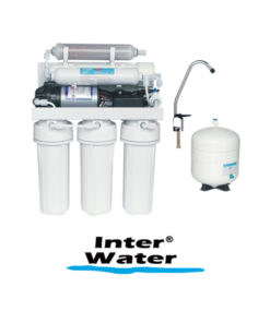 Sistema de osmosis inversa de 5 etapas Inter Water capacidad de 50 GPD