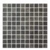 Hispano Glass - Mosaico serie Bruma negro antiderrapante 2.5 x 2.5 cm