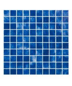 Hispano Glass - Mosaico serie Bruma azul marino 2.5 x 2.5 cm