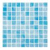Hispano Glass - Mosaico serie Bruma azul celeste 2.5 x 2.5