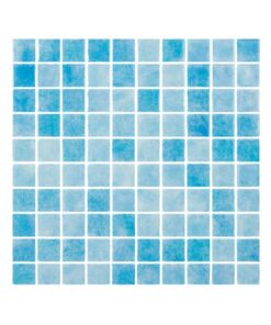 Hispano Glass - Mosaico serie Bruma azul celeste 2.5 x 2.5
