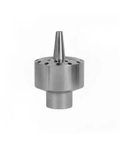 Boquilla decorativa serie Nosis de acero inoxidable conexión 1" efecto flor de loto