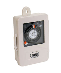 Reloj Panda de voltaje dual 110 o 230 V con gabinete