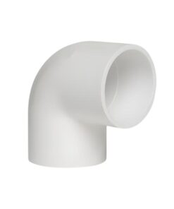 Codo de 90 grados Inter Water en PVC (ASTM) cedula 40 con conexiones en 3" cementar