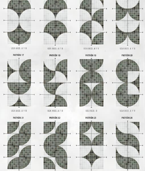 Hispano Glass - Mosaico serie Petra Tessara Mod A 5 x 5 - Imagen 4