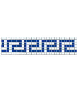 Vetro Venecia- Cenefa Grecia en mosaico veneciano 2x2