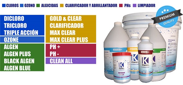 Pilar tempo Navidad Productos químicos para alberca – Klaren – HidroShop.mx